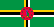 Dominica Flagge Fahne Dominica flag 