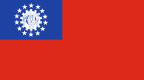 Myanmar Flagge Fahne Myanmar flag 