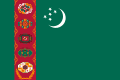 Turkmenistan Flagge Fahne Turkmenistan flag 