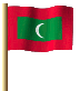 Malediven Flagge Fahne GIF Animation Maldives flag 