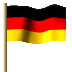 Deutschland Stockfahne / Stockflagge 30 x 46 cm 10 Stck