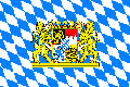 Bayern Raute mit Lwenwappen Flagge Fahne Bavaria flag 