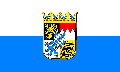 Bayern mit Wappen Flagge Fahne Bavaria with chest flag 