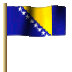 Bosnien und Herzegowina Flagge Fahne GIF Animation Bosnia and Herzegovina flag 