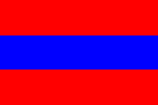 red blue red horizontal stripe flag